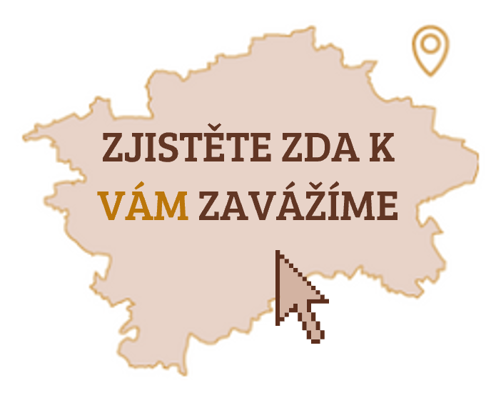 Zjistěte, zda k vám zavážíme →